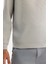 Erkek Gri Bisiklet Yaka Pamuklu Baskılı Elastan Sweatshirt A42y1243 3