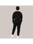 Siyah Kadın Jogger, 3 Iplik Kumaş, Normal Fit 5