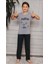 Kısa Kol Tişört , Uzun Pantolon Erkek Çocuk Pijama M00672 1