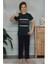 Kısa Kol Tişört , Uzun Pantolon Erkek Çocuk Pijama M00672 1