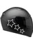Tek Renk Üçlü Yıldız (Triple Star Helmet Stickers) Kask Sticker Etiket Modeli 1 1