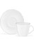 Vela 6 Kişilik 12 Parça Kahve Fincan Takımı - Beyaz/Silver - 90 ml 1