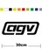 Agv Sponsor Marka Tek Renk Sticker Etiket 1