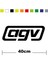 Agv Sponsor Marka Tek Renk Sticker Etiket 1