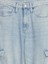 Kadın Mavi Wide Leg Jean Pantolon 2