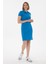 Kadın Saks Elbise (Örme) 50280069-VR045 3