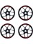 Kırmızı Cfmoto 450NK Yazılı 8 Li Jant Içi Yazı Sticker 2