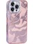 Appfube iPhone 16 Pro Max Uyumlu Kılıf Airbagli Parlak Taş Detay Tasarımlı Zore Esila Kapak-Pembe 4