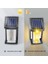 2 Adet Güneş Enerjili Karanlık Sensörlü Dekoratif Solar Aplik Gün Işığı Retro Bahçe Aydınlatması 2