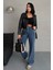 Kemerli Oversize Crop Deri Ceket 2
