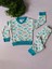Minilkabebe Ay ve Bulut Desen Çocuk Pijama Takımı Pamuklu 1
