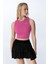 Ed 2343-03 Barty Dry-Touch Crop Kolsuz Kadın Üstü Barbie Pembe 3