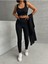 3'lü Triko Hırka Crop Tayt Takım 4