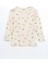 Lcw Kids Ekru Bisiklet Yaka Baskılı Kız Çocuk Pijama Takımı T T 3