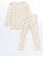 Lcw Kids Ekru Bisiklet Yaka Baskılı Kız Çocuk Pijama Takımı T T 2