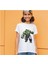Hulk Tişört Hulk Baskılı Çocuk Yetişkin Beyaz Hulk T-Shirt 2