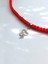 Gümüş Kırmızı Ip Yılan Tasarım Kişiselleştirilebilir Choker Kadın Kolye Sevgililer Günü Hediye 3
