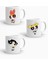 Powerpuff Girls Baskılı 3'lü Kupa Bardak Seti 1