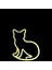 14 Ayar Altın Kolye Ucu kedi GM588 1 gr 1