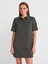90912 Polo Yaka Elbise-Haki 3