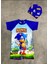 Erkek Çocuk Sonic Karakter Baskılı Mayo Bone Takım 1