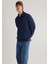 Polo Yaka Mavi Patch Logo Lacivert Sweatshirt 0S10303-89353 3