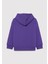 Logo Baskılı Kapüşonlu Mor Sweatshirt 6S10113-70692 2