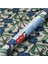 176-0616 Mavi Yeşil Motif Yapışkanlı Cam Vitray Folyo (45 cm x 1 Mt) 2