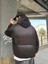 Erkek Oversize Premium Yıkamalı Baskılı Hoodie Siyah 5