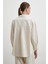 Keten Karışımlı Dökümlü Gömlek Bej 5