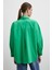 Oversize Pamuklu Gömlek Yeşil 3