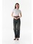Basic Bisiklet Yaka Crop Tişört 4