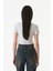Basic Bisiklet Yaka Crop Tişört 5