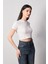 Basic Bisiklet Yaka Crop Tişört 1