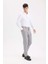 Tailored Fit Normal Kesim Düz Paça Her Yöne Esneyen Yazlık Kumaş Pantolon C7508AX25SP 2