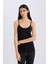 Pamuklu İnce Askılı Siyah İç Atlet-Fall in Love M6858AZ25SP 3