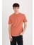%100 Pamuk Regular Fit Bisiklet Yaka Baskılı Kısa Kollu Tişört D5563AX25SP 1
