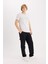 %100 Pamuk Slim Fit Dar Kesim Bisiklet Yaka Baskılı Kısa Kollu Tişört D9354AX25SP 2