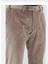 Klasik Kesim Bej Rengı Kadife Pantolon 2