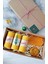 Dekoratif Doğal Petek Balmumu Mum 3 Adet 4.5 cm x 10 cm Ay ve Güneş Mum Gerçek Ballı Sabun Hediyelik Set Beeswax Candle 1