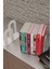 Kitap Desteği - Beyaz, Paslanmaz Metal, Kaymaz Tabanlı, Modern ve Şık Kitap Tutucu (2’li Set) 4