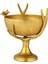 Gold Ayaklı Sunumluk Kase 38 cm 1