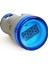 Mini Dijital Voltmetre 22mm Ac 60-500V LED Mavi Işık 1