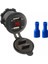 Voltmetreli USB Portu 4.2A 12V 24V Kırmızı LED Işıklı 1