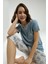 Kısa Kol Kapri Kadın Pijama Takım 3258 4