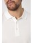 Lewin Erkek Ekru %100 Pamuk Waffle Çekmeyen Esneyen Kumaş Slim Fit Uzun Kol Polo Tişört 3