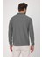 Lewin Erkek Gri %100 Pamuk Waffle Çekmeyen Esneyen Kumaş Slim Fit Uzun Kol Polo Tişört 4