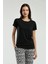 Kısa Kol Büyük Beden Kadın Pijama Takım 3241 4