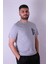 Quit Talking Baskı Gri Erkek T-Shirt 2