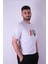 Summer Palmiye Baskı Beyaz Erkek T-Shirt 3